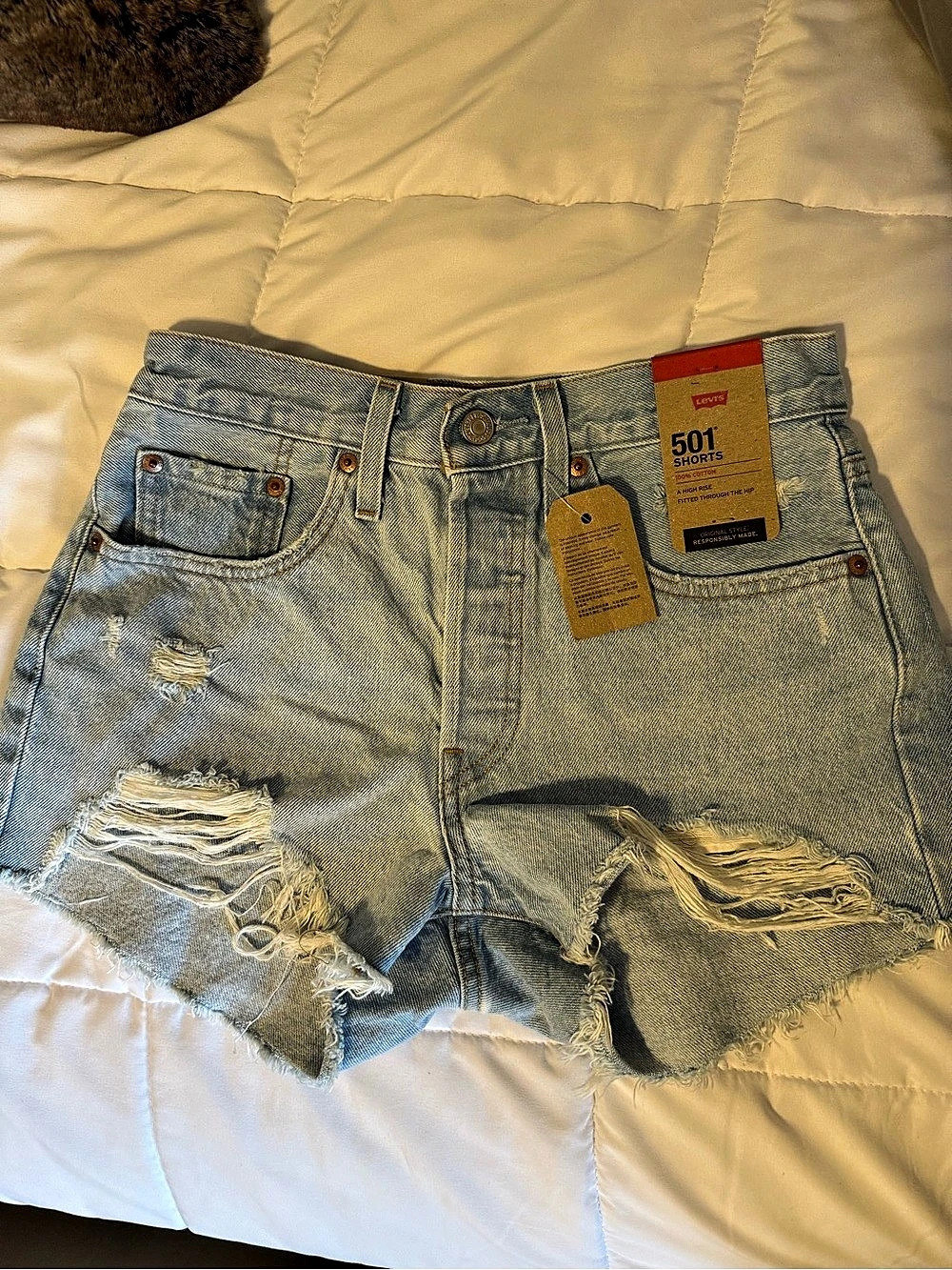 Levi's 501 Original Shorts Blue Size 26
